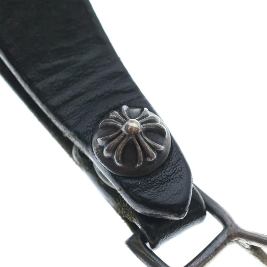 CHROME HEARTS（クロムハーツ） BELT LOOP クロスボールボタンレザー