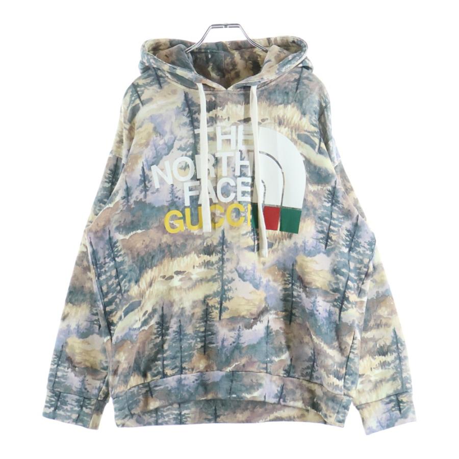GUCCI（グッチ） 22SS×THE NORTH FACE COTTON HOODIE 総柄 ブランド