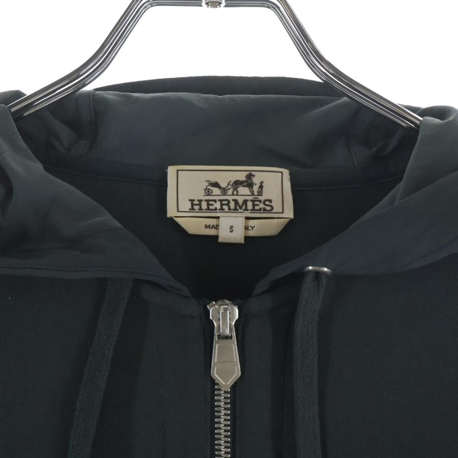 HERMES エルメス ハーフジップ アノラック フーディー パーカー グレー_2