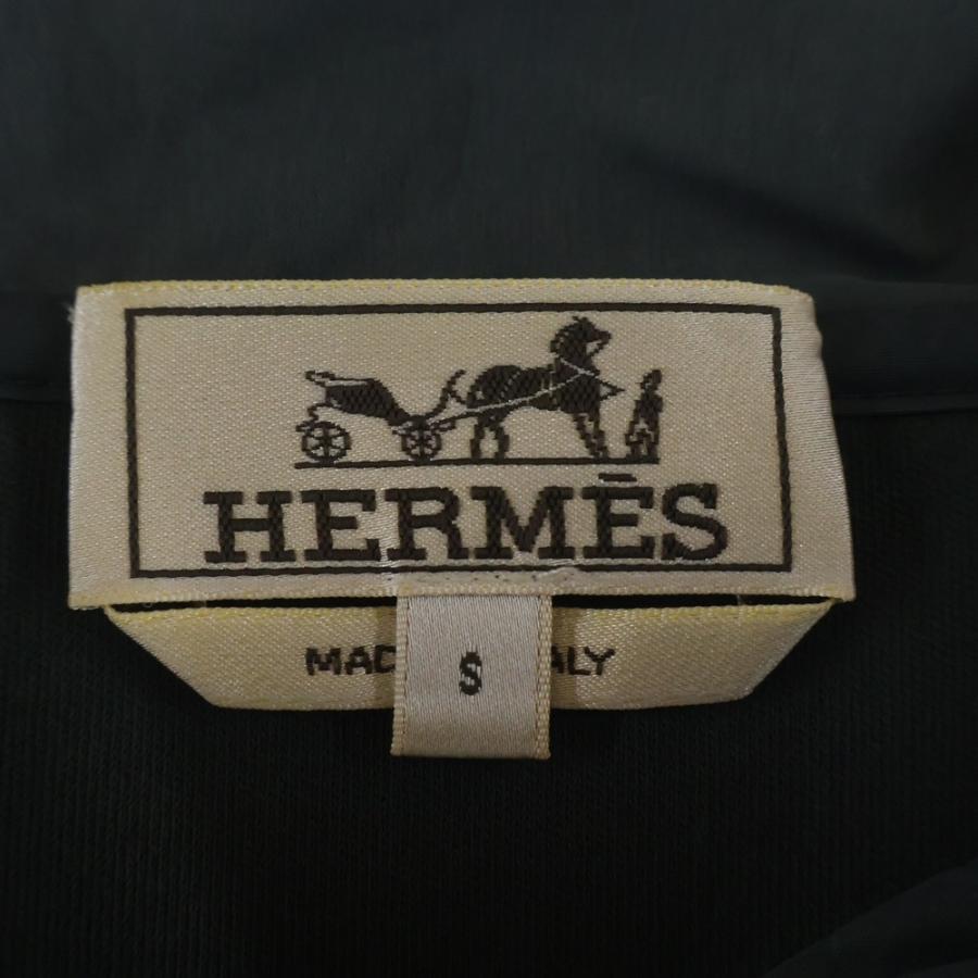 HERMES エルメス ハーフジップ アノラック フーディー パーカー グレー_5