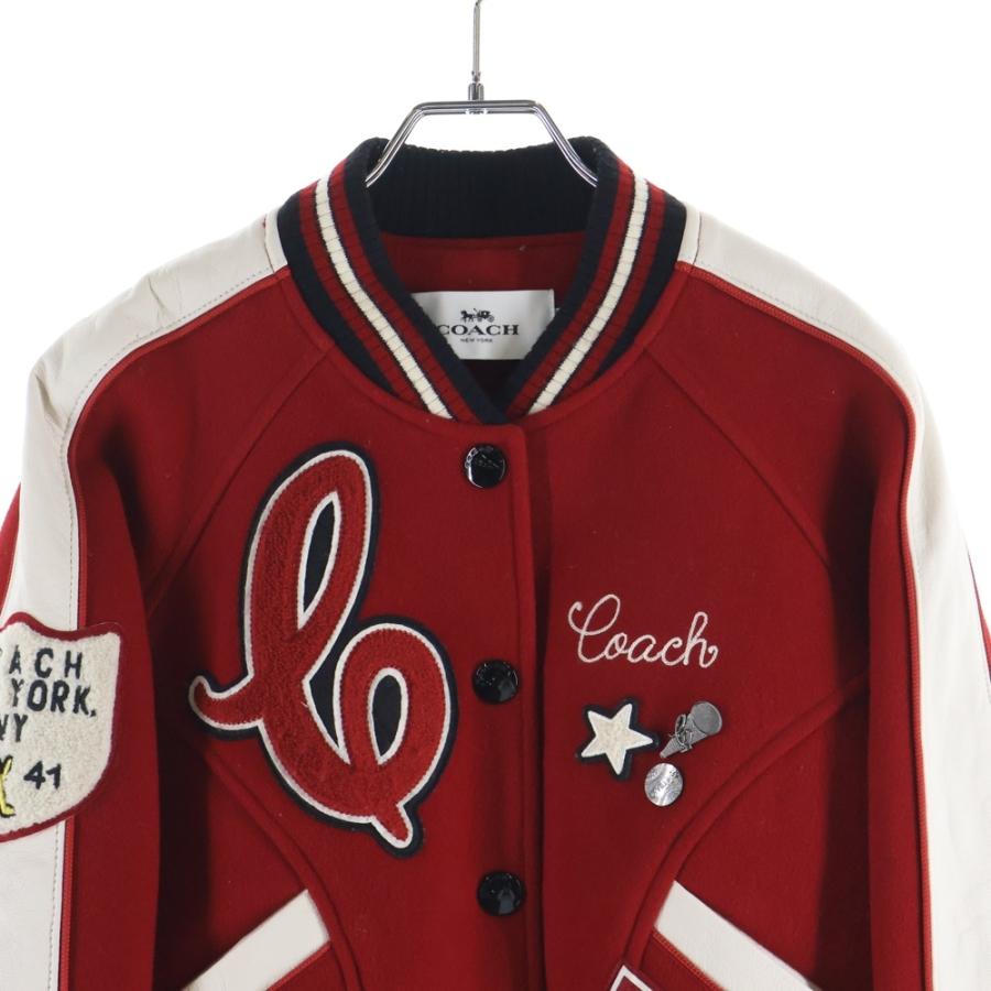 COACH（コーチ） レザー切り替え スタジアムジャケット スタジャン