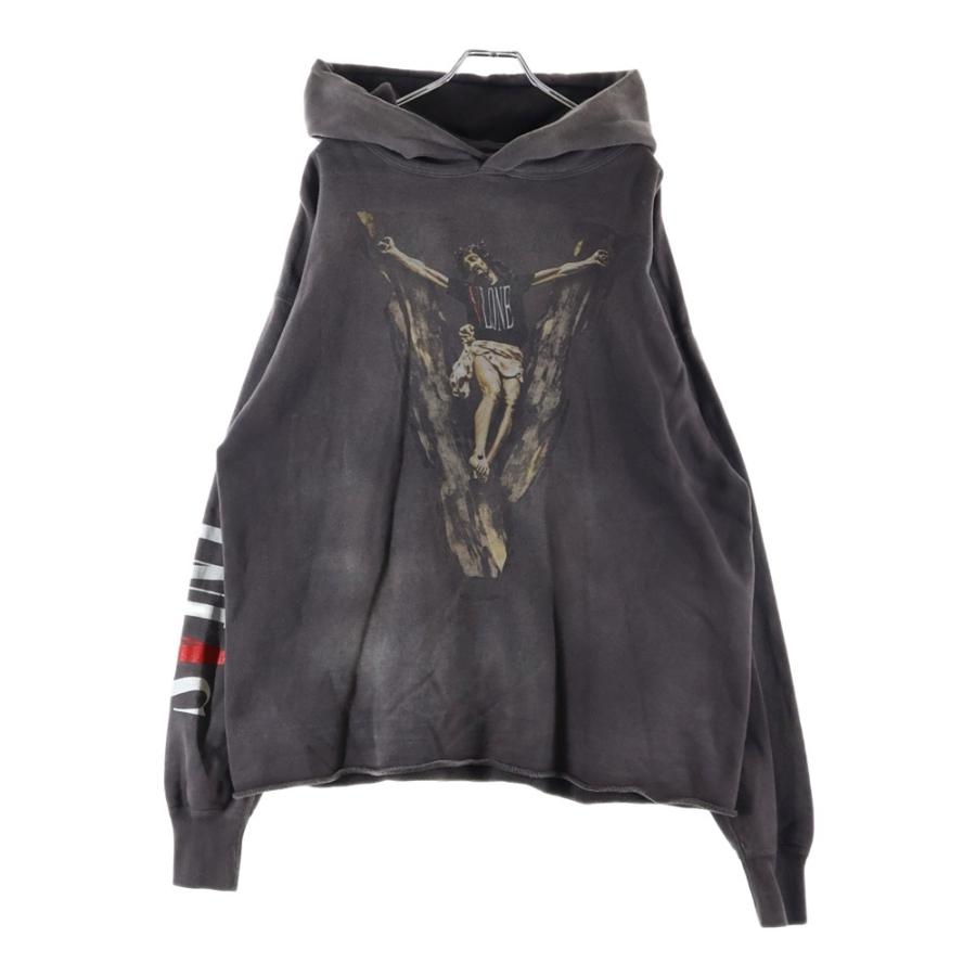 セントマイケル 22SS×VLONE HOODIE ヴィーロン ヴィンテージ加工
