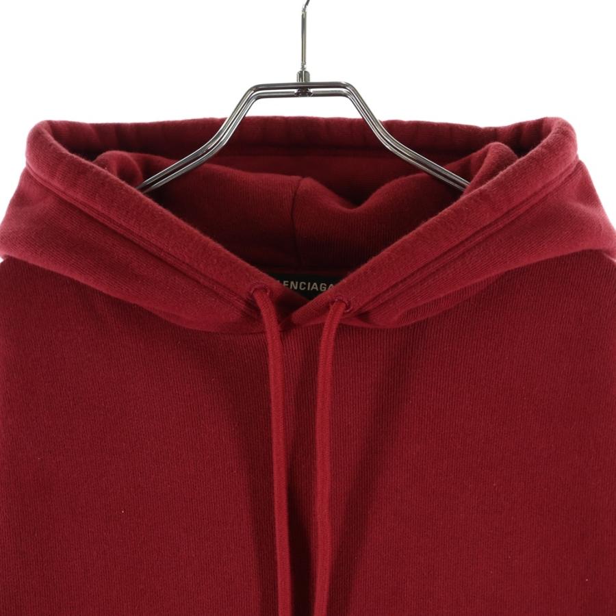 BALENCIAGA バレンシアガ 19SS Logo Pullover hoodie 556143 TDV04 バックロゴ プルオーバーフーディ スウェット レッド BALENCIAGA（バレンシアガ） 19SS Logo Pullover hoodie 556143 TDV04