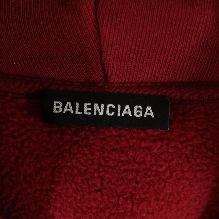 BALENCIAGA バレンシアガ 19SS Logo Pullover hoodie 556143 TDV04 バックロゴ プルオーバーフーディ スウェット レッド BALENCIAGA（バレンシアガ） 19SS Logo Pullover hoodie 556143 TDV04