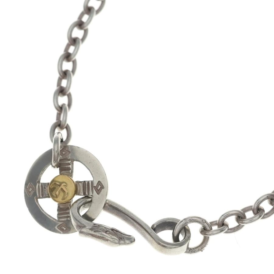 ね*ん様 【中古】ゴローズ　goros 太丸チェーン goro's（ゴローズ） メタル付きホイール太丸チェーン ネックレス