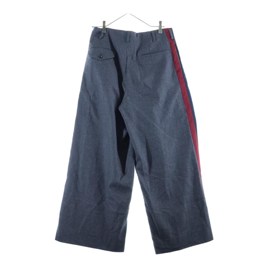 COMME des GARCONS HOMME PLUS コムデギャルソンオムプリュス 21AW ウールスラックス サイドライン ジッパーフライ グレー PH-P038 COMME des GARCONS HOMME PLUS コムデギャルソンオムプリュス 21AW