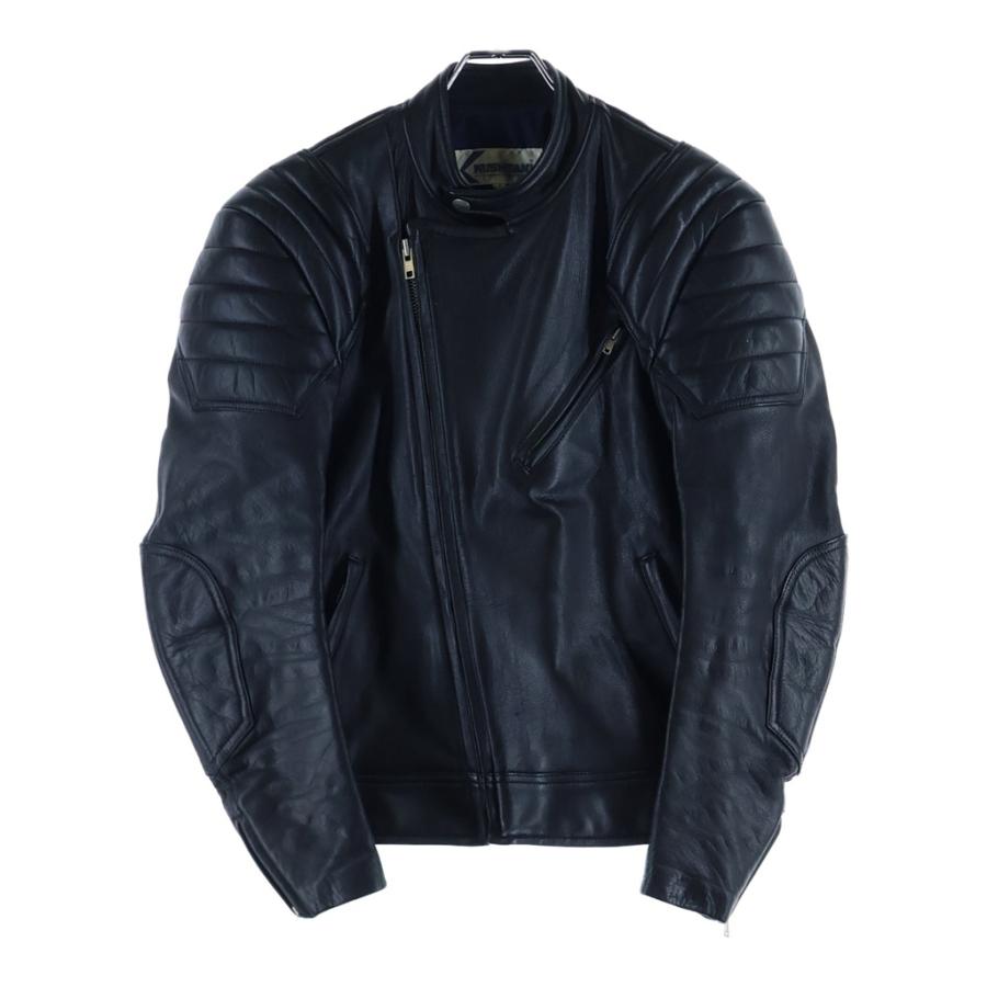 KUSHITANI クシタニ 80-90s VINTAGE カウレザー パデッド シングル