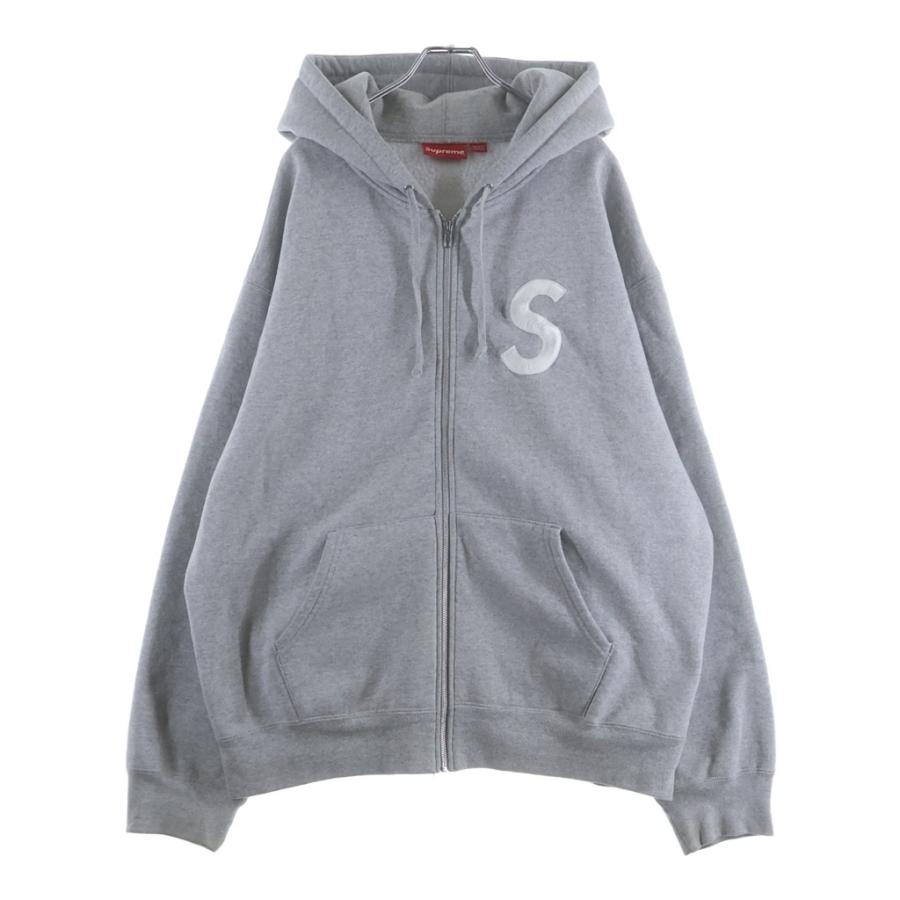 SUPREME 23AW S Logo ジップアップ フーディー グレー Supreme（シュプリーム） 23AW S Logo Zip Up Hooded Sweatshirt