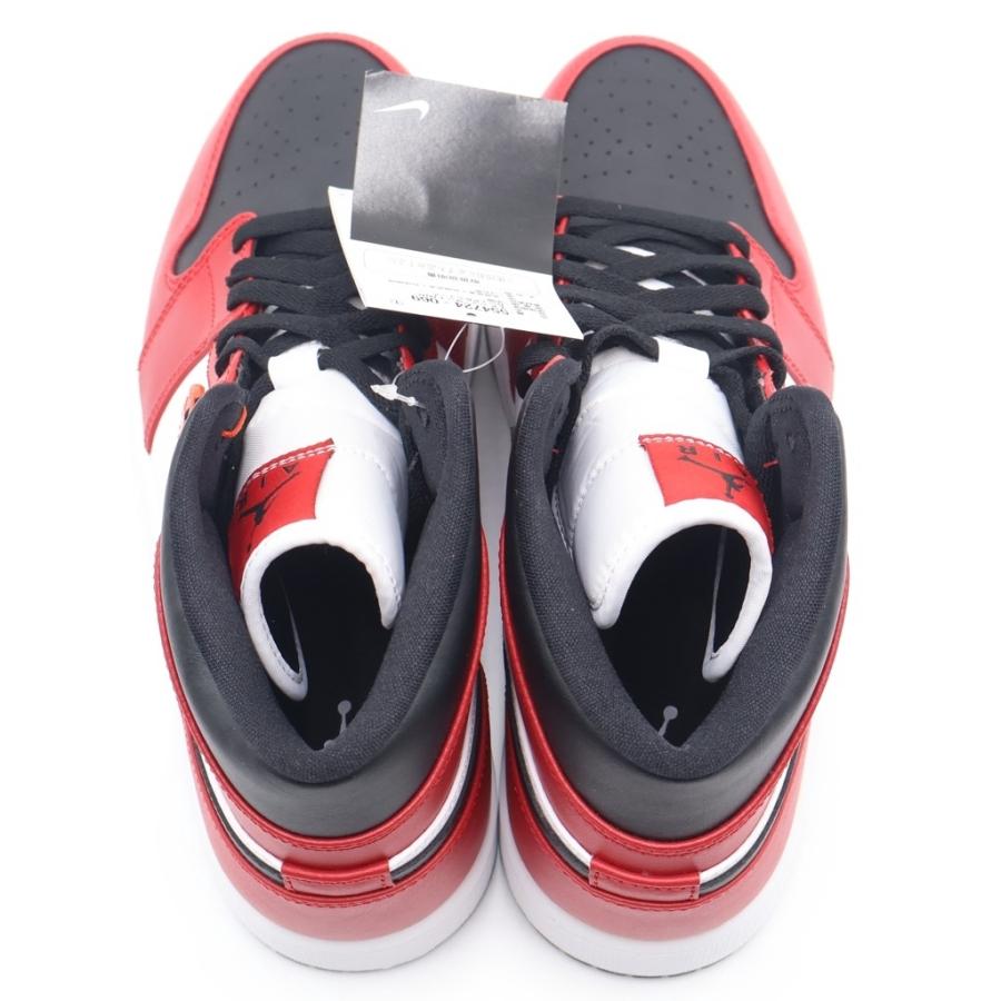 NIKE ナイキ AIRJORDAN 1 MID BRED TOE エアジョーダン1 ブレッド トゥ ハイカットスニーカー ホワイト/レッド US10.5/28.5cm 554724-069 NIKE（ナイキ） AIR JORDAN 1 MID BRED TOE 554724-069 エアジョーダン