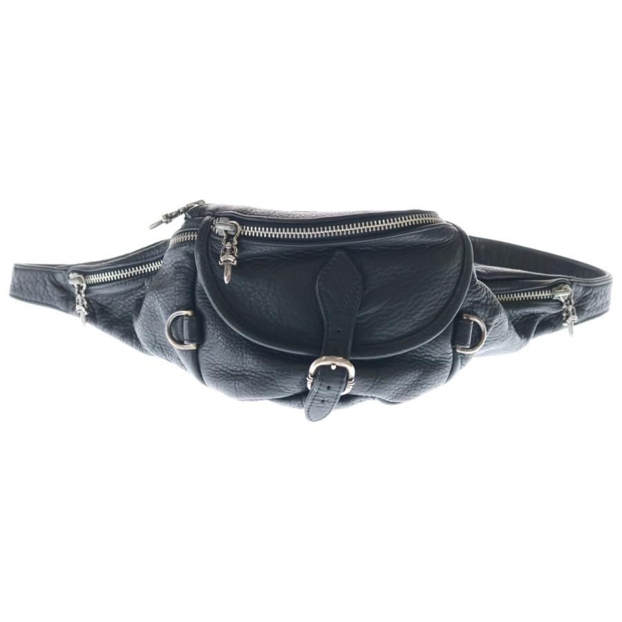 CHROME HEARTS/クロムハーツ レザー×ナイロン ミニスナットパック CHROME HEARTS（クロムハーツ） SNAT PACK MINI スナットパックミニ