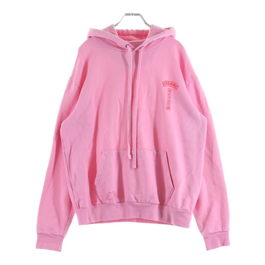 CHROME HEARTS パーカー ピンク M CHROME HEARTS（クロムハーツ） PULLOVER HOODIE Tバー プルオーバー