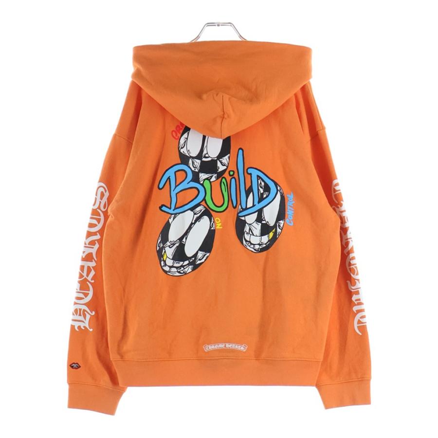 CHROME HEARTS クロムハーツ ×MATTY BOY PPO LINK BUILD Pullover Hoodie マッティーボーイ プリントロゴ プルオーバーパーカー フーディー オレンジ CHROME HEARTS（クロムハーツ） ×MATTY BOY PPO LINK BUILD Pullover