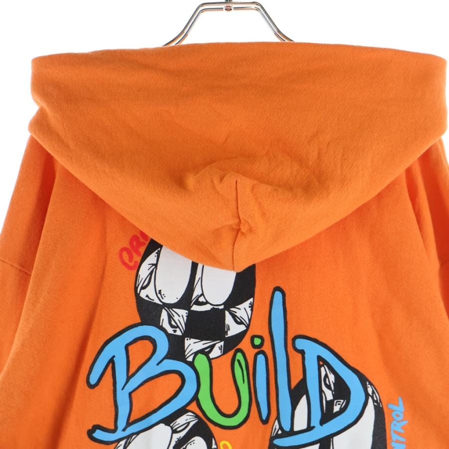 CHROME HEARTS クロムハーツ ×MATTY BOY PPO LINK BUILD Pullover Hoodie マッティーボーイ プリントロゴ プルオーバーパーカー フーディー オレンジ CHROME HEARTS（クロムハーツ） ×MATTY BOY PPO LINK BUILD Pullover