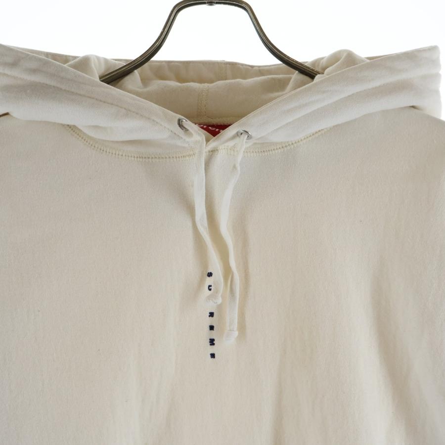 SUPREME シュプリーム Micro Logo Hooded Sweatshirt マイクロ ロゴ プルオーバーパーカー ホワイト Supreme（シュプリーム） Micro Logo Hooded Sweatshirt マイクロ ロゴ