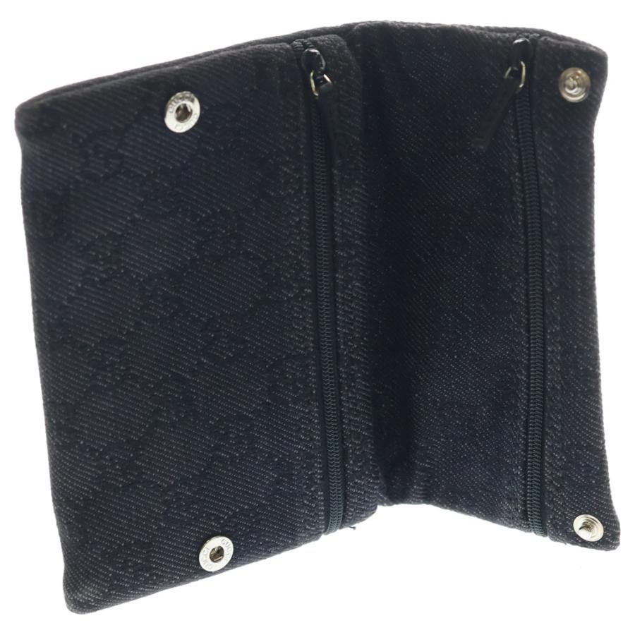GUCCI（グッチ） GGキャンバス 財布 パスポートケース ブラック 252087
