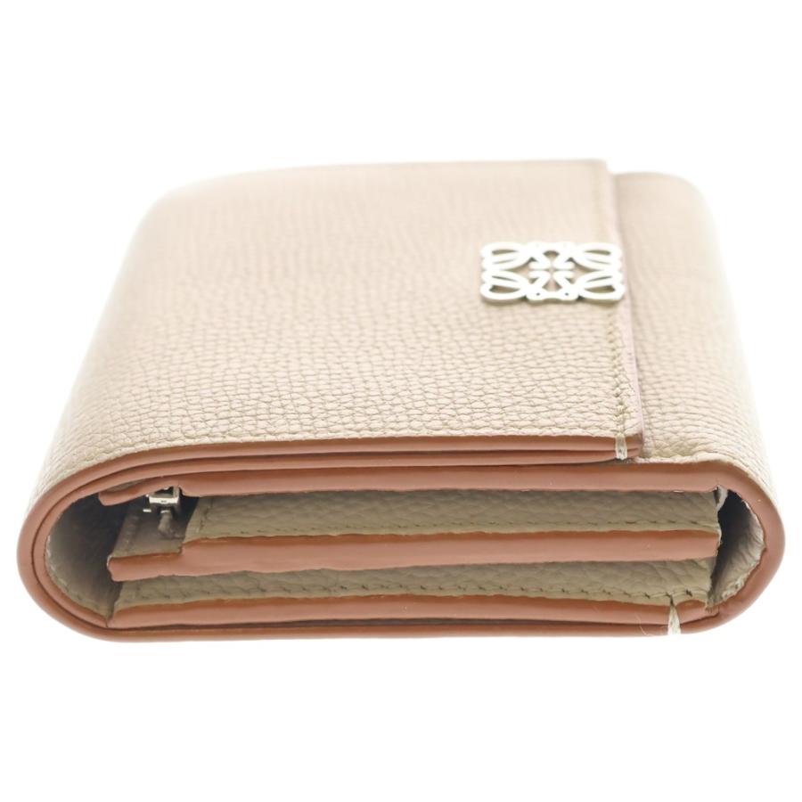 LOEWE（ロエベ） アナグラム トライフォールド ウォレット ベージュ