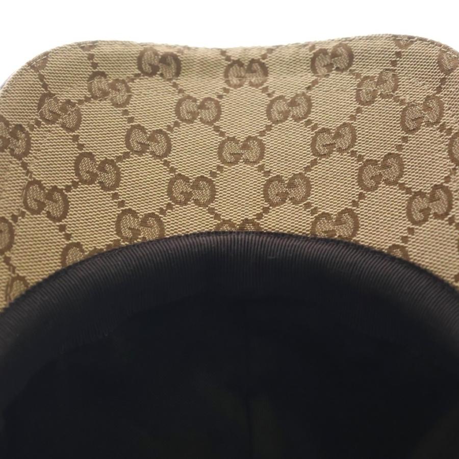 GUCCI（グッチ） GGキャンバス ベースボールキャップ ブラウン 200035