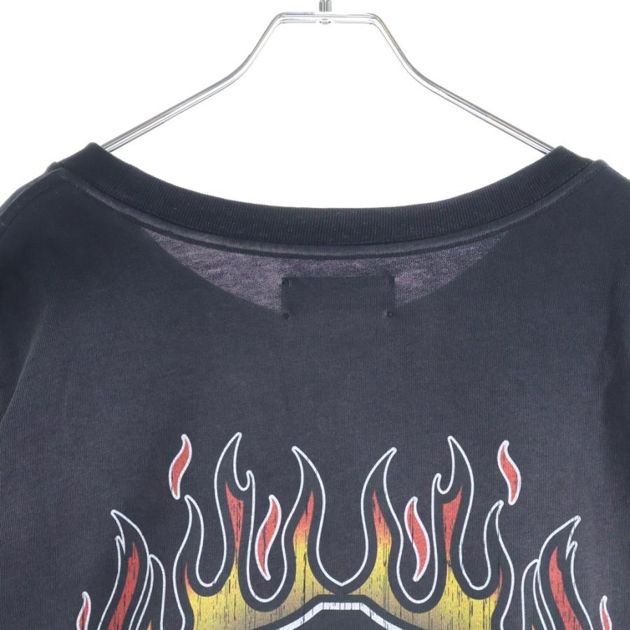 AMIRI（アミリ） MA FLAMES OS TEE BLACK エムエー フレイムズ