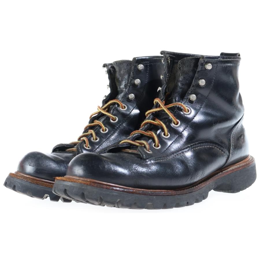 ハイカットブーツ 黒 レザー スエード RED WING レッド ウイング LINEMAN ラインマン ハイカットレザーブーツ