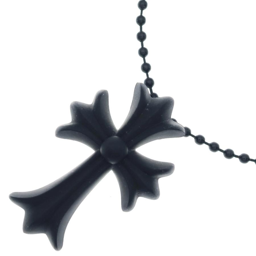 小*ん様 クロムハーツラバーネックレス　ブラック CHROME HEARTS（クロムハーツ） RUBBER CH CRS SML スモールCHクロス