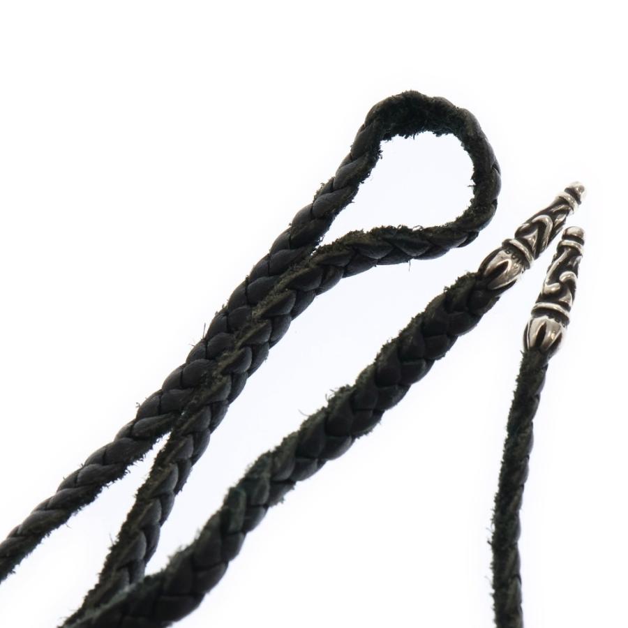 CHROME HEARTS クロムハーツ LEATHER BRAID スクロールレザー CHROME HEARTS クロムハーツ LEATHER BRAID スクロールレザー