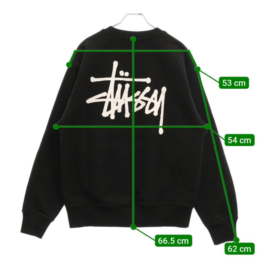STUSSY ステューシー バックロゴプリント クルーネック STUSSY ステューシー バックロゴプリント クルーネック