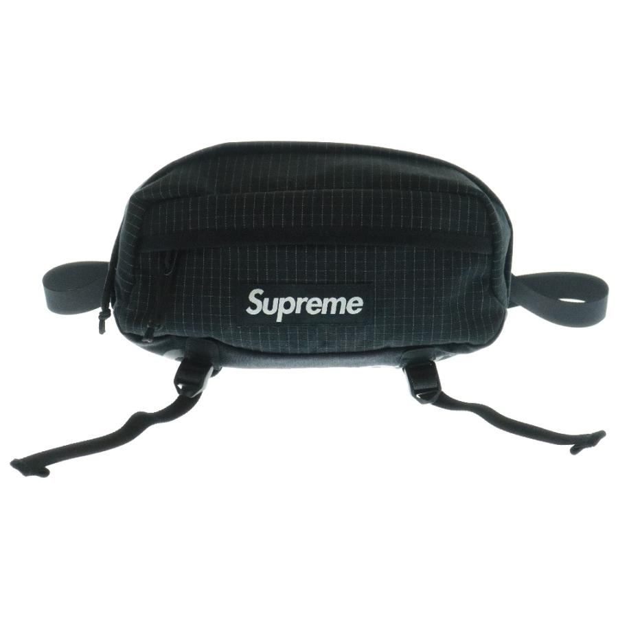 美品　Supreme ボディバッグ ブラック CORDURA　2018SS Supreme（シュプリーム） 24SS Waist Bag 500D Cordura ウエストバッグ