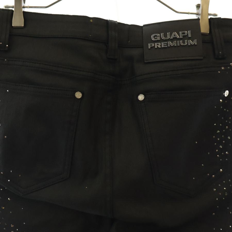 GUAPI グアピ STARRY SKY DENIM フレア コーティング デニムパンツ