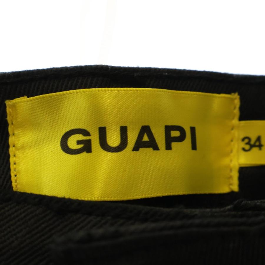 GUAPI グアピ STARRY SKY DENIM フレア コーティング デニムパンツ