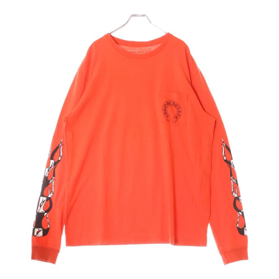 CHROME HEARTS オレンジ ロングスリーブカットソー