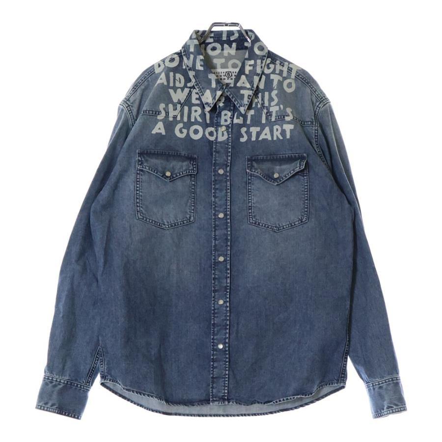 エムエムシックスメゾンマルジェラ 25SS DENIM SIDA SHIRT ロング