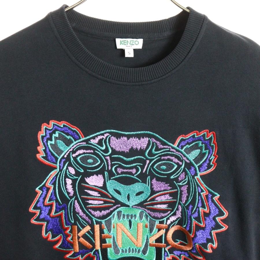 KENZO ケンゾー Classic Tiger Sweatshirts クラシック タイガー刺繍 クルーネック スウェットトレーナー ブラック F962SW7164X7 KENZO（ケンゾー） Classic Tiger Sweatshirts クラシック タイガー