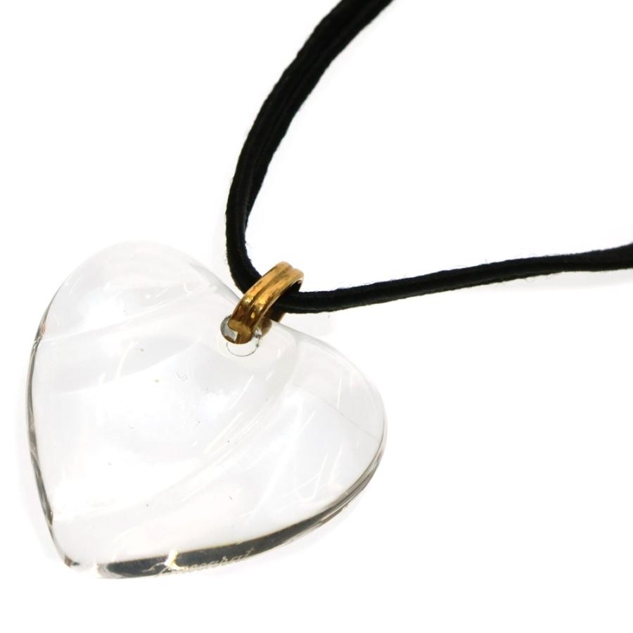 Baccarat バカラ クリスタル ハート ネックレス ペンダント クリア