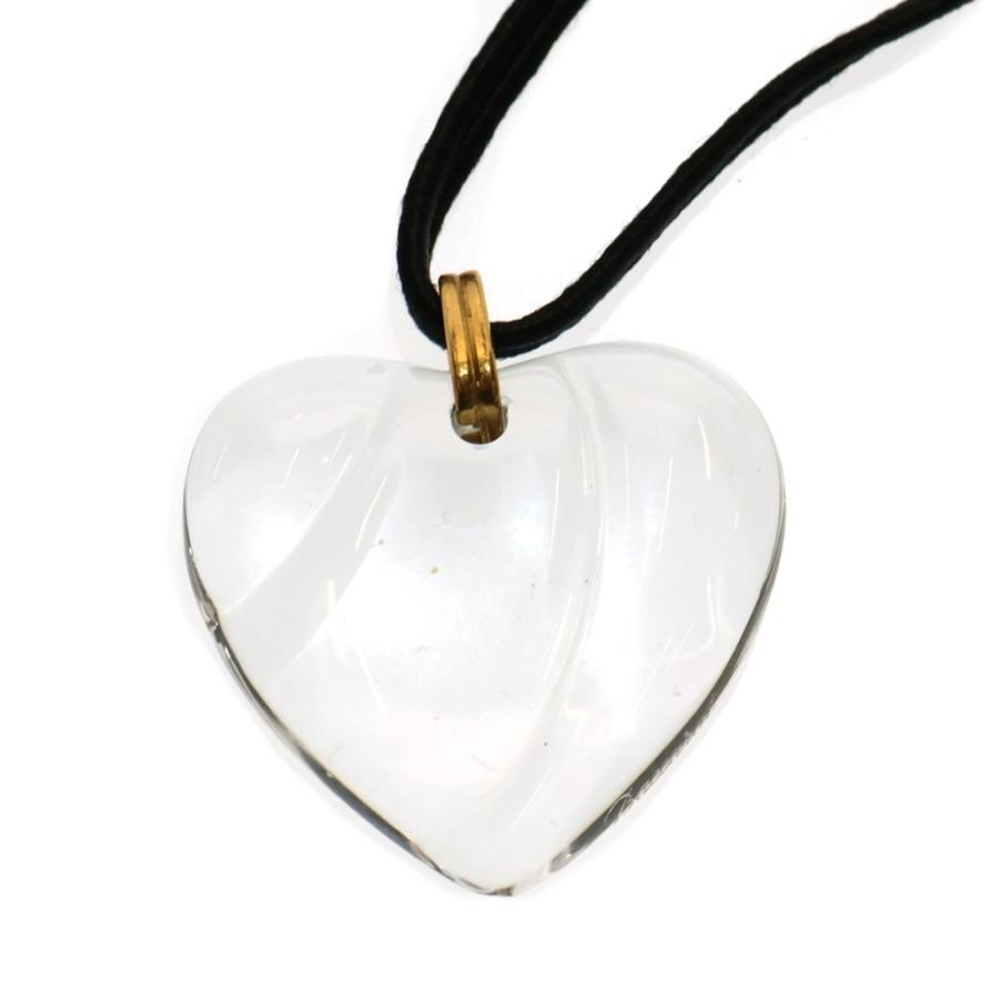 Baccarat バカラ クリスタル ハート ネックレス ペンダント クリア