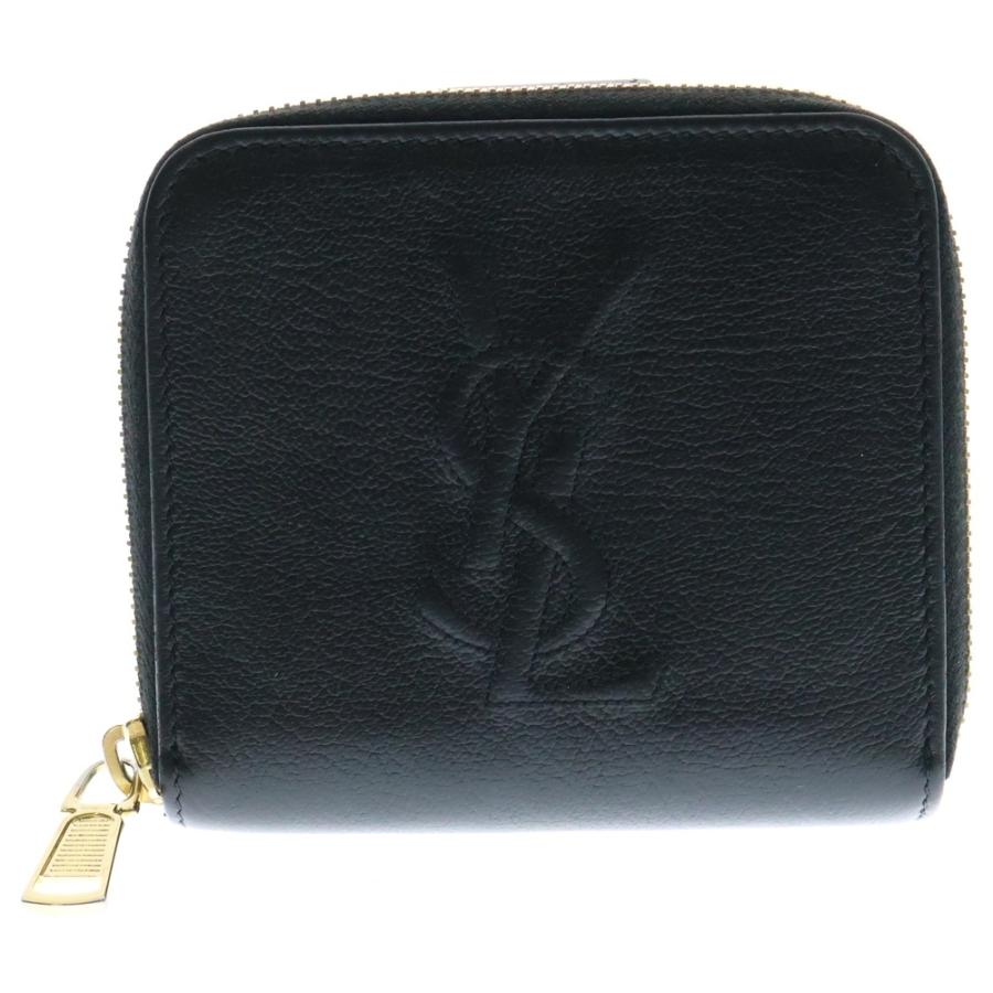 Yves Saint Laurent（イヴ・サンローラン） YSLライン レザー ラウンド