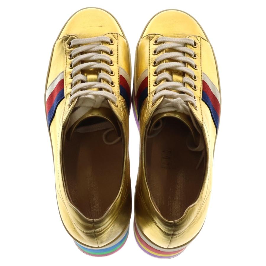 GUCCI（グッチ） Peggy Leather Platform Sneaker ペギーレザー 