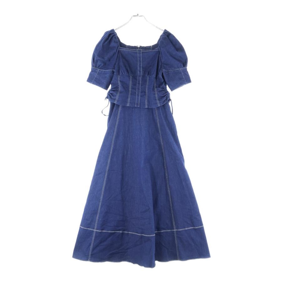 Her lip to ハーリップトゥ Eze Puff-Sleeve Denim Dress 半袖 デニム