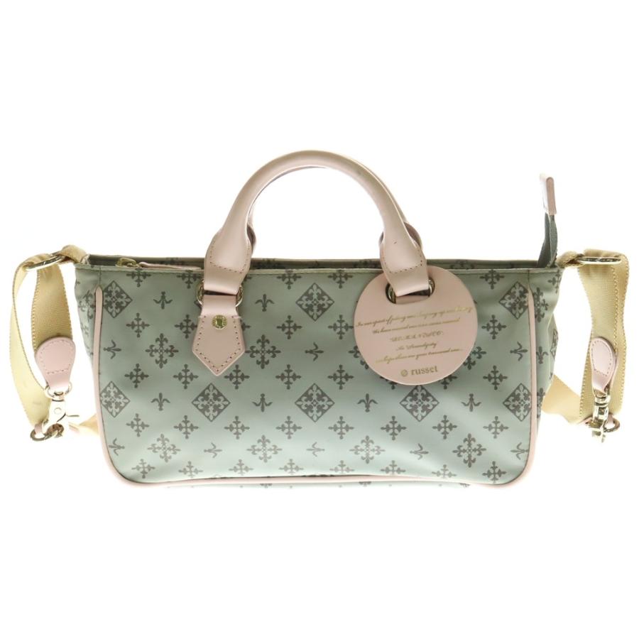 russet（ラシット） 2WAY ハンド ショルダーバッグ グレー/ピンク