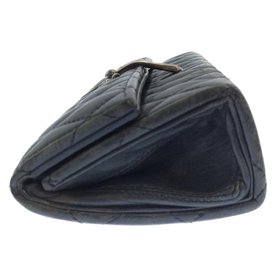 クロムハーツ ディナー ラージCHクロスキルティングレザークラッチ  