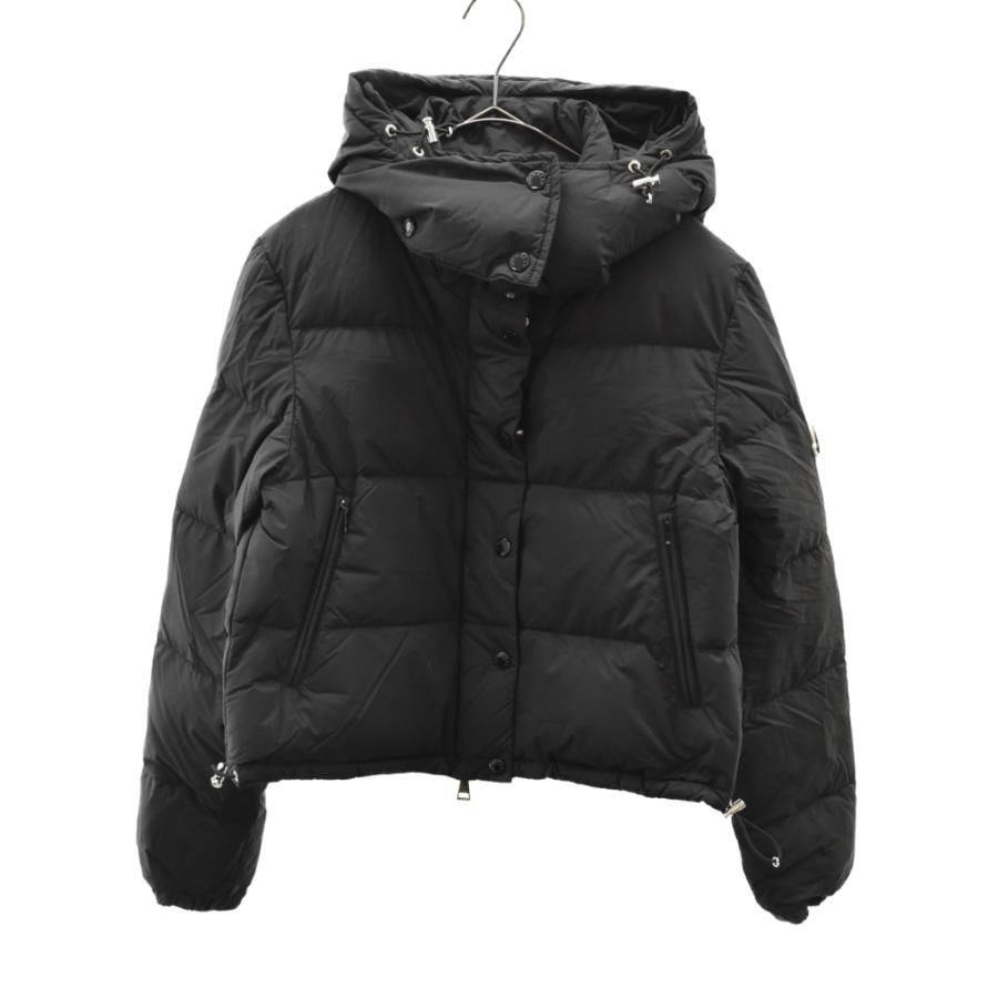 MONCLER モンクレール 21AW ロゴワッペン付きナイロンショートダウン 