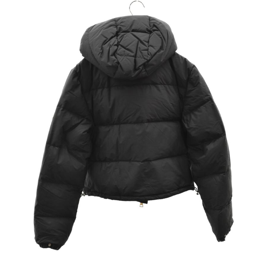 MONCLER モンクレール 21AW ロゴワッペン付きナイロンショートダウン 