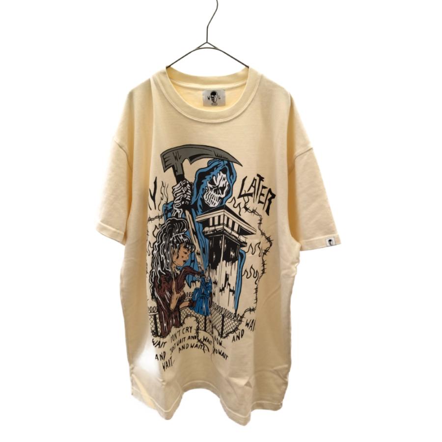 ウォーレンロッタス CRY LATER T-SHIRT クライレイターTシャツ クルーネックフロントTシャツ オフホワイト