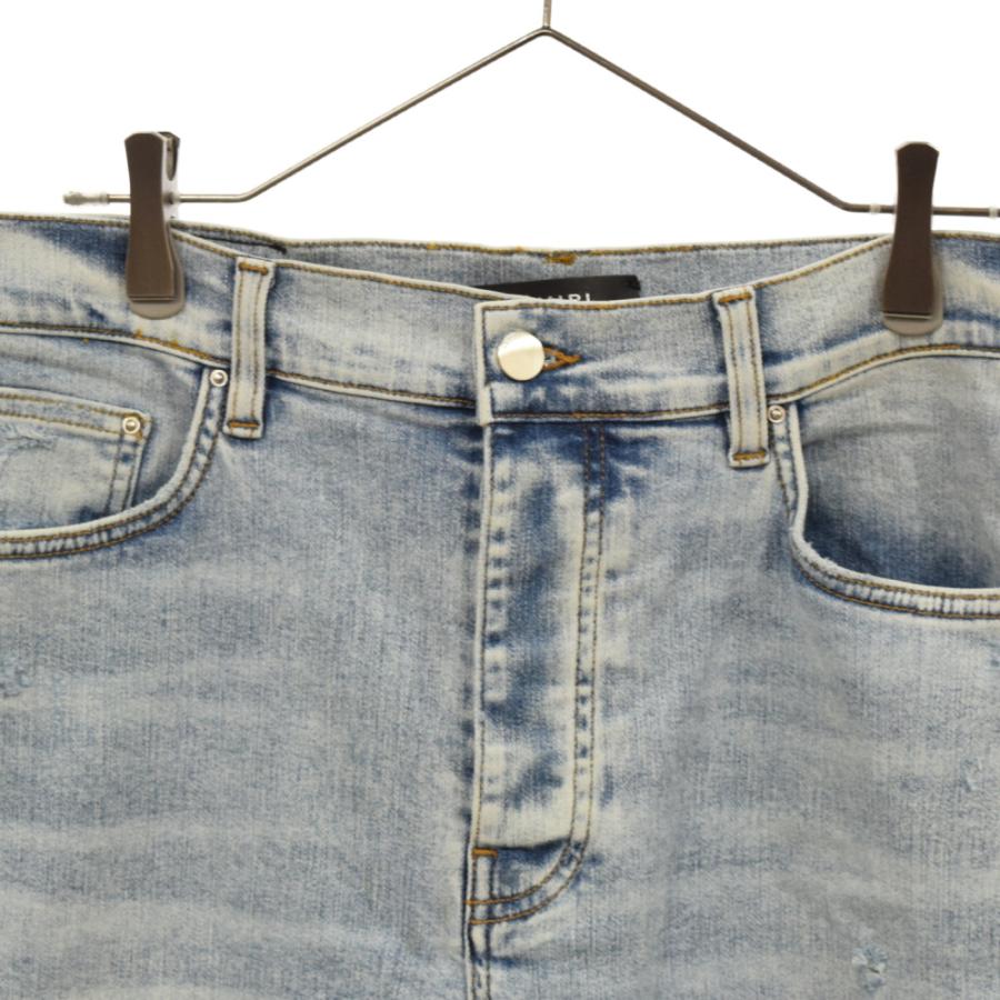 AMIRI アミリ バンダナパッチダメージ加工デニムパンツ ダメージ AMIRI アミリ バンダナパッチダメージ加工デニムパンツ ダメージ