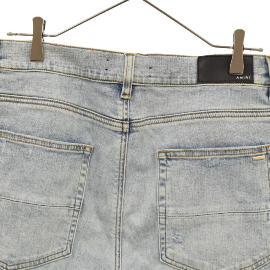 AMIRI アミリ バンダナパッチダメージ加工デニムパンツ ダメージ AMIRI アミリ バンダナパッチダメージ加工デニムパンツ ダメージ