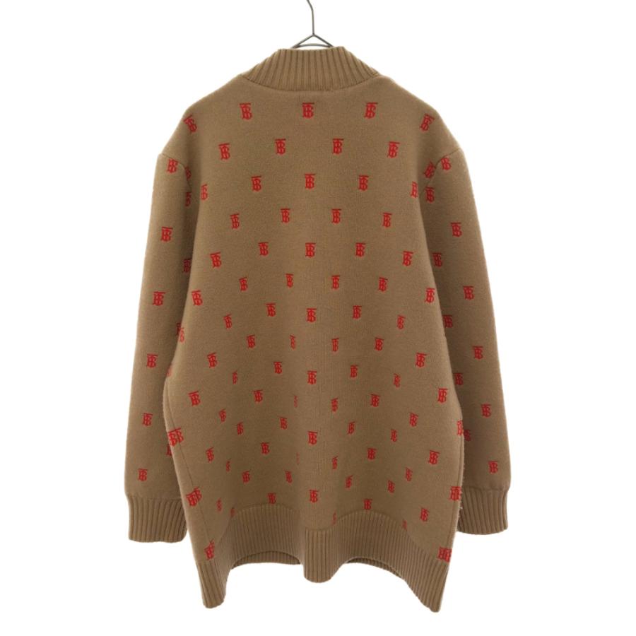 BURBERRY バーバリー TBロゴ総柄ニットVネックカーディガン BURBERRY バーバリー TBロゴ総柄ニットVネックカーディガン