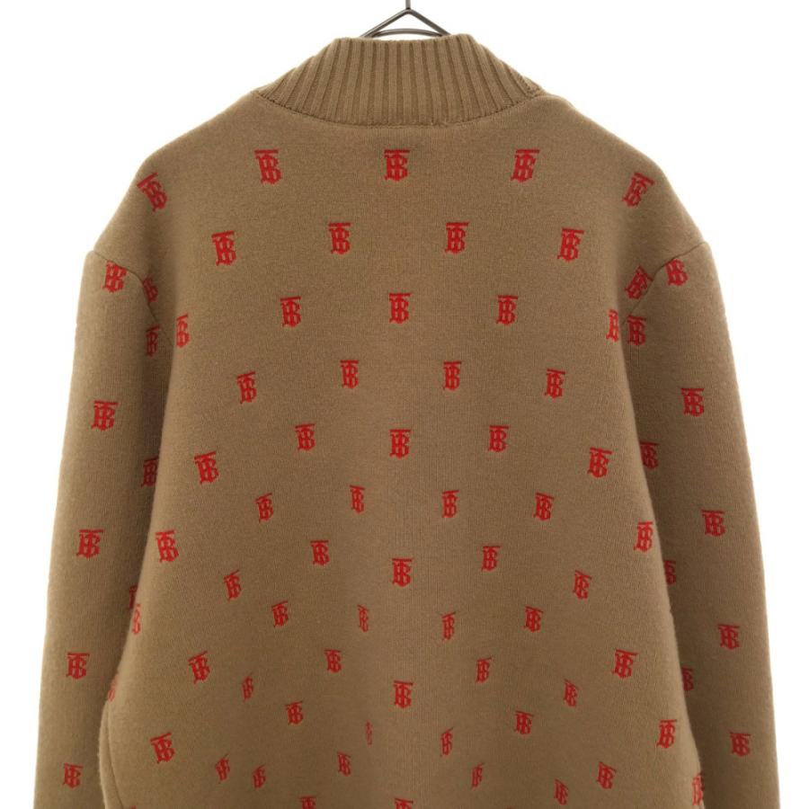 BURBERRY バーバリー TBロゴ総柄ニットVネックカーディガン BURBERRY バーバリー TBロゴ総柄ニットVネックカーディガン