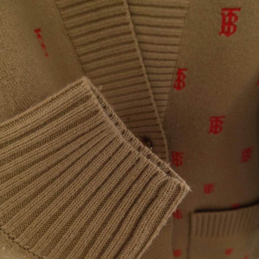 BURBERRY バーバリー TBロゴ総柄ニットVネックカーディガン BURBERRY バーバリー TBロゴ総柄ニットVネックカーディガン