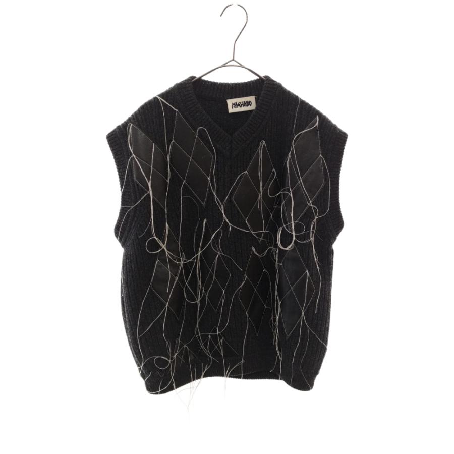 MAGLIANO マリアーノ 19AW アルレッキーノベスト レザーダイヤ 