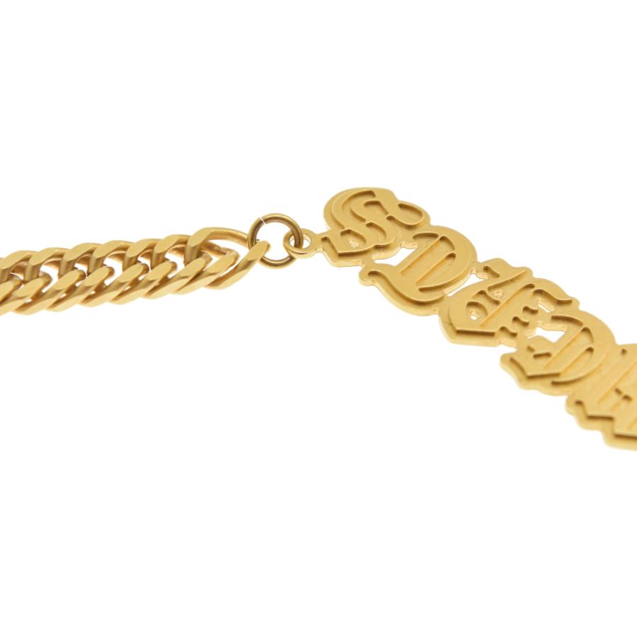 vetements ネックレス ヴェトモン ネックレス ゴシックロゴ シルバー 真鍮 SILVER