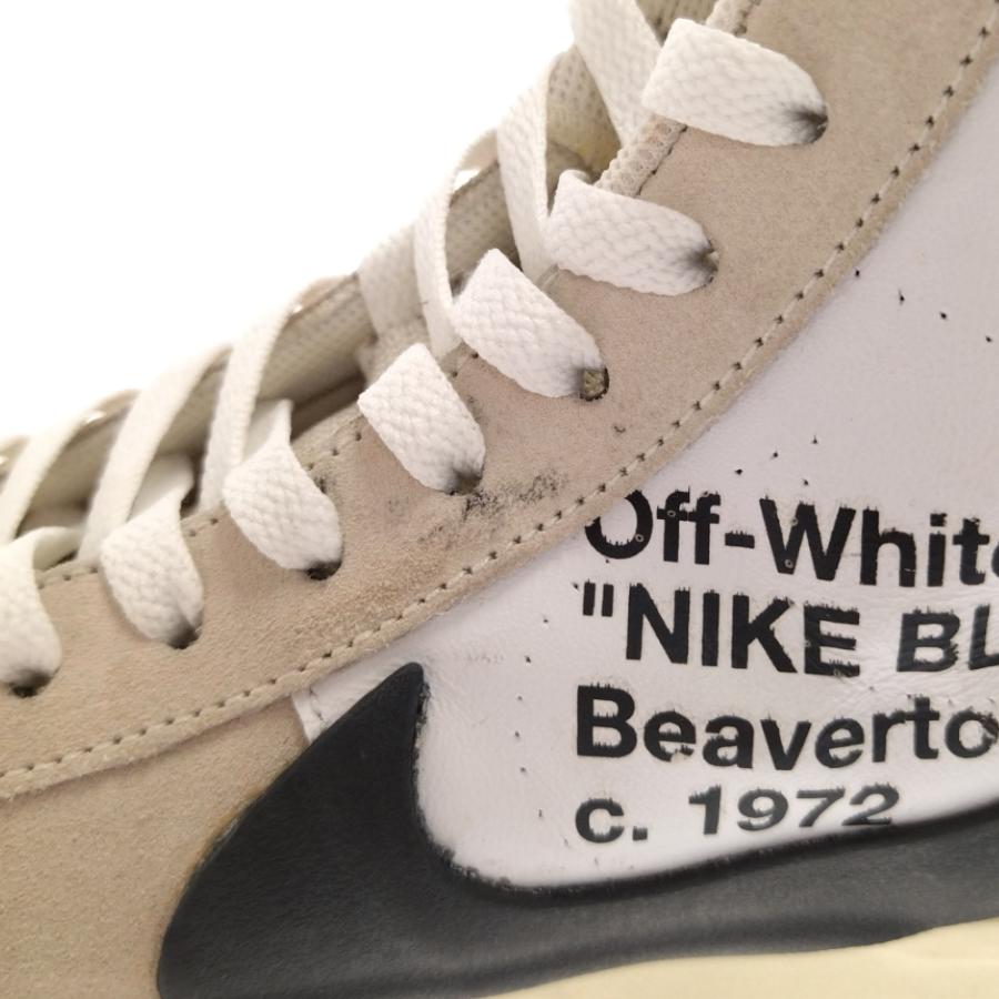 NIKE ナイキ ×OFF-WHITE The 10 BLAZER MID AA3832-100 オフホワイト 